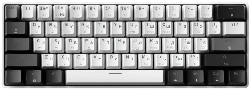 Механічна клавіатура Gamepro Genesis Infinity (MK130BW) Білий - фото - №0