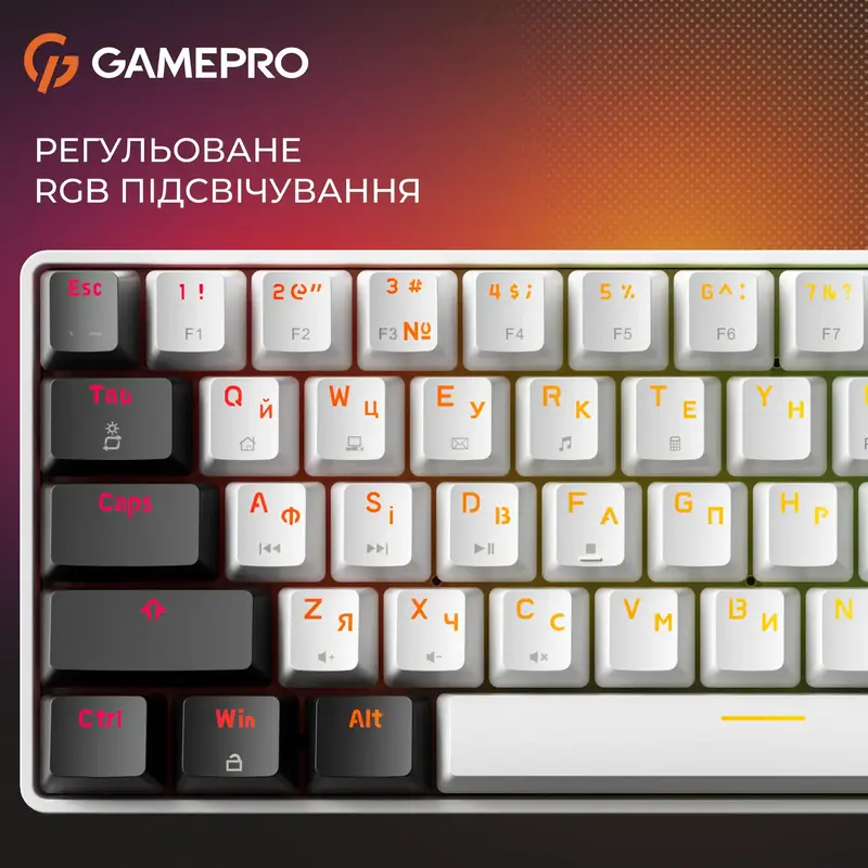 Механічна клавіатура Gamepro Genesis Infinity (MK130BW) Білий - фото - №8