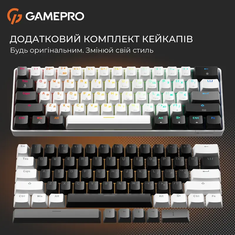 Механічна клавіатура Gamepro Genesis Infinity (MK130BW) Білий - фото - №12