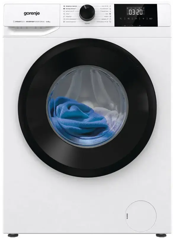 Пральна машина з горизонтальним завантаженням Gorenje HA W3NGPI61SBS - фото - №0
