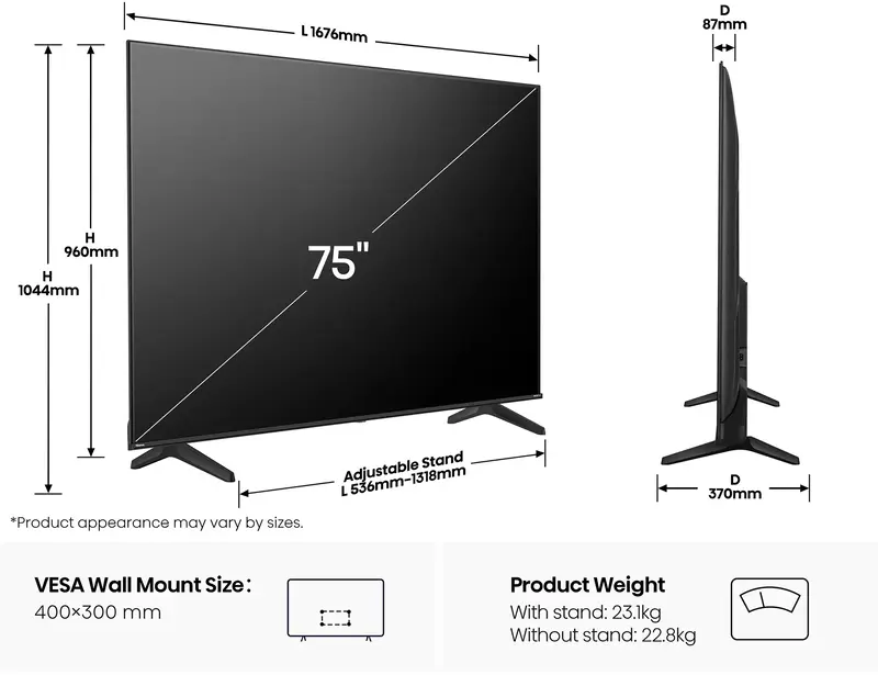Телевизор Hisense 75A6Q - фото - №2