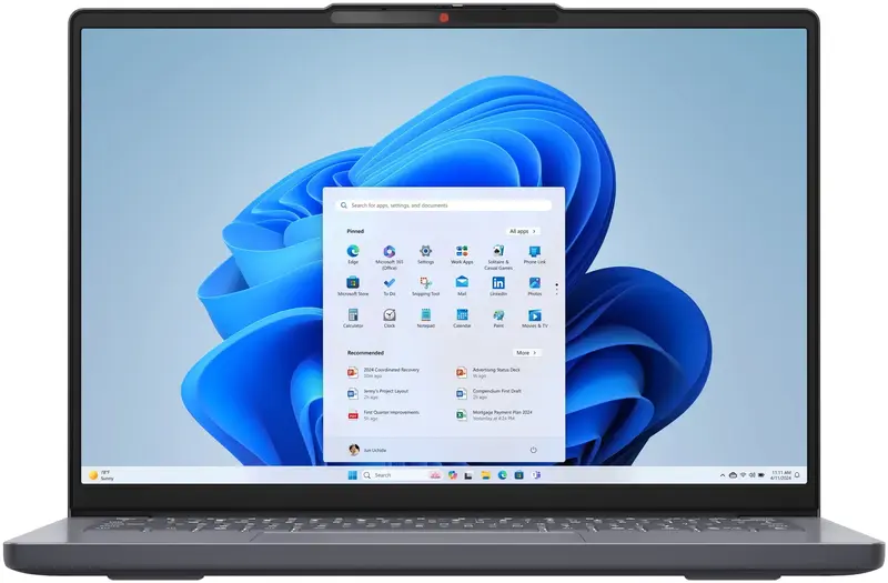 Ноутбук Lenovo IdeaPad Slim 3 14IRH10 Luna Grey (83K000AURA) - фото - №1