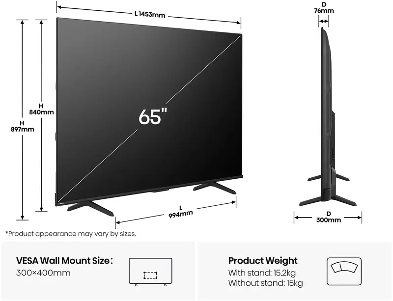 Телевізор Hisense 65E7Q PRO - фото - №1