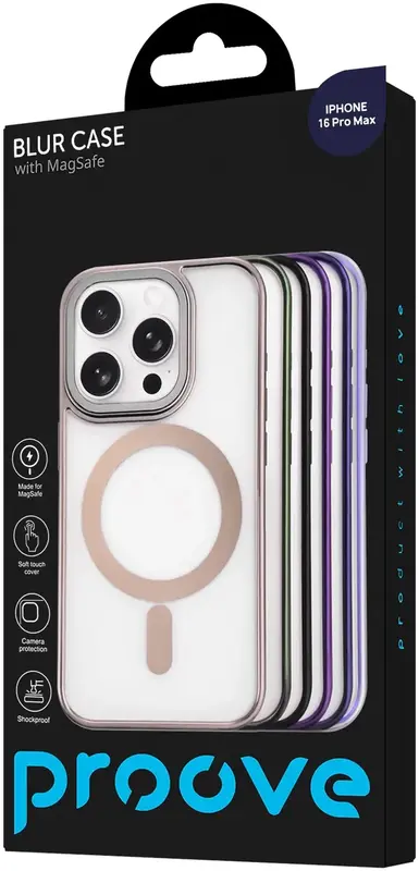 Чохол для iPhone 16 Pro Max Proove Blur Case with Magnetic Ring (midnight blue) - фото - №2