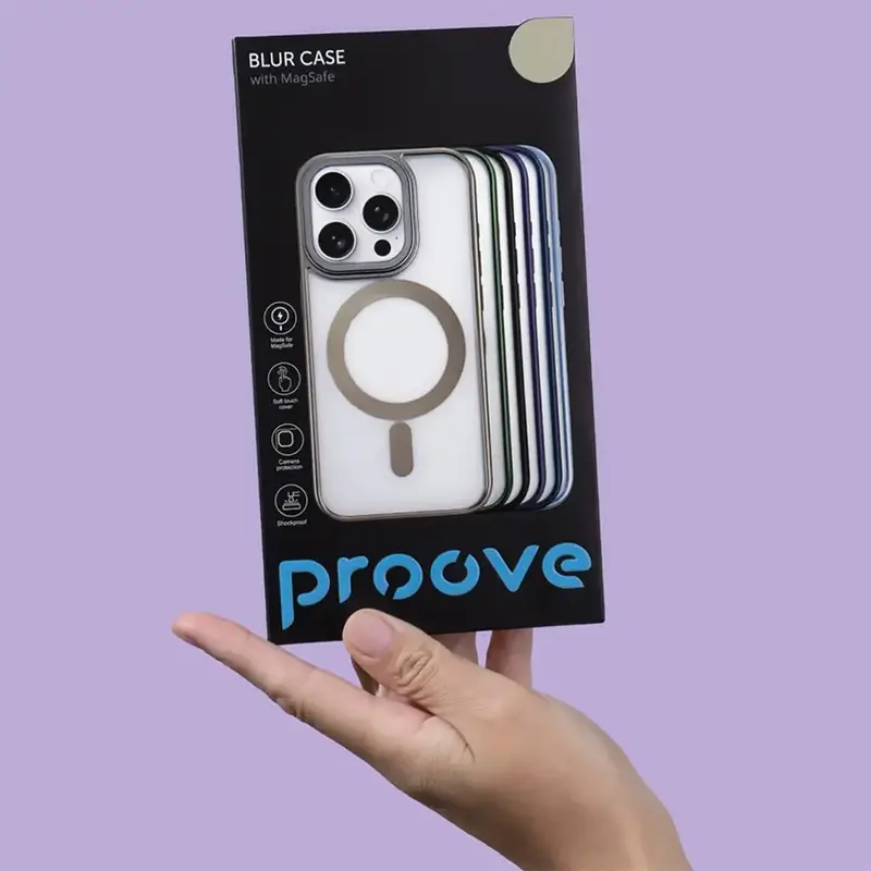 Чохол для iPhone 16 Pro Max Proove Blur Case with Magnetic Ring (midnight blue) - фото - №6