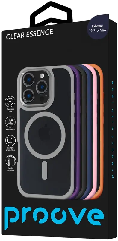 Чохол для iPhone 16 Pro Max Proove Essence Case with Magnetic Ring (midnight blue) - фото - №2