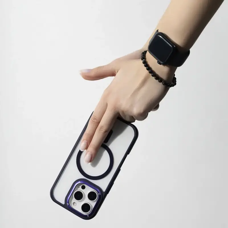 Чохол для iPhone 16 Pro Max Proove Essence Case with Magnetic Ring (midnight blue) - фото - №6
