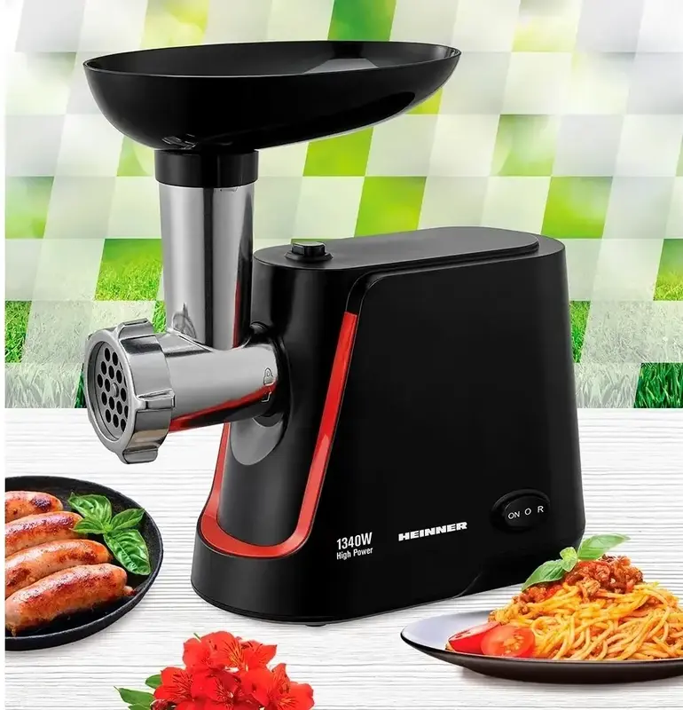 М'ясорубка Heinner MG-1250BK - фото - №1