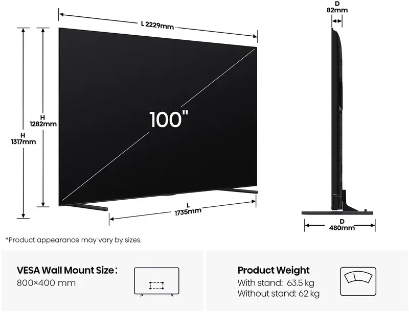 Телевізор Hisense 100U7Q PRO - фото - №1