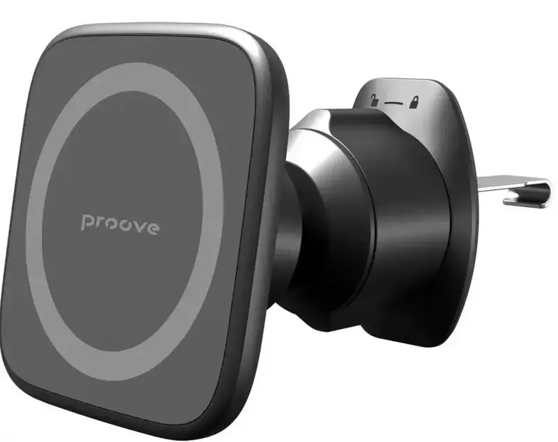 Автомобільний тримач Proove Block Magnetic Air Outlet Car Mount Magnetic Ring (Black) - фото - №0