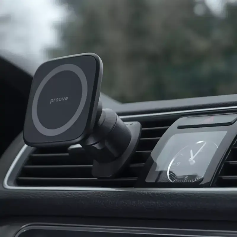Автомобільний тримач Proove Block Magnetic Air Outlet Car Mount Magnetic Ring (Black) - фото - №1