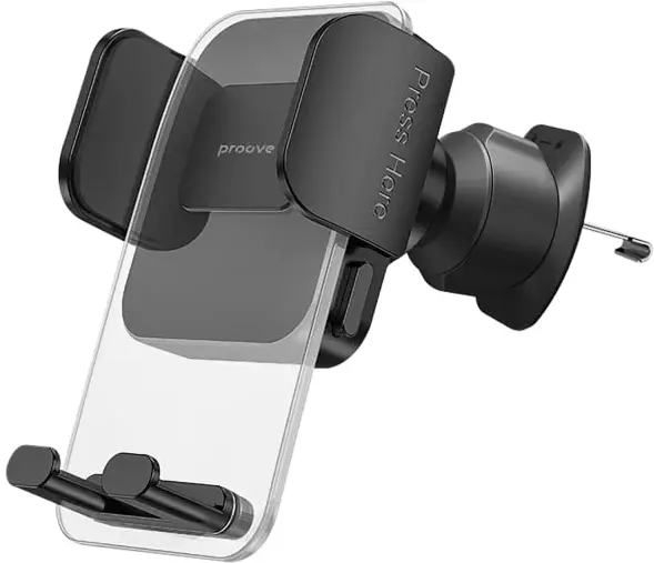 Автомобільний тримач Proove Crystal Clamp Plus Air Outlet Car Mount (Black) - фото - №0