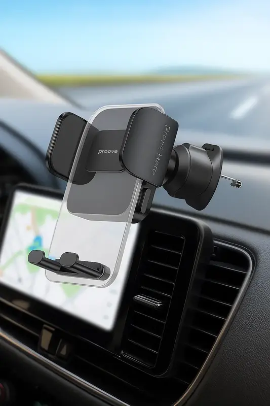 Автомобільний тримач Proove Crystal Clamp Plus Air Outlet Car Mount (Black) - фото - №4