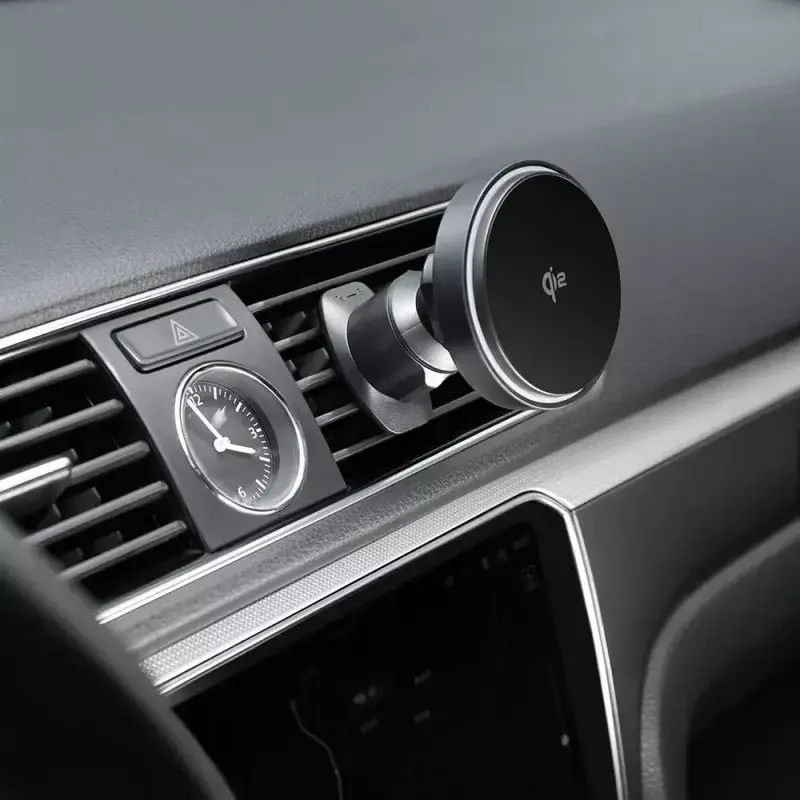 Автомобільний тримач з Бездротовим ЗП Proove Light Circle Qi2 15W (Black) - фото - №4