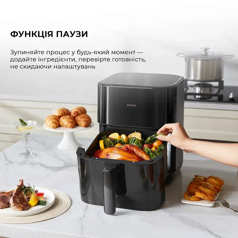 Мультипіч Mova FD10 Pro Black VFF12A - фото - №15