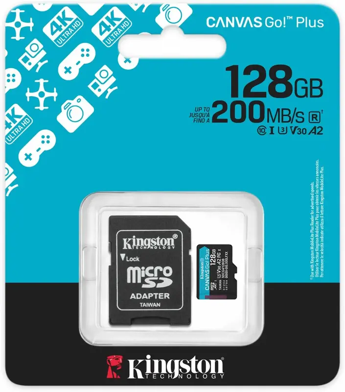 Карта пам'ятi MicroSD Kingston Canvas Go Plus 128Gb - фото - №4