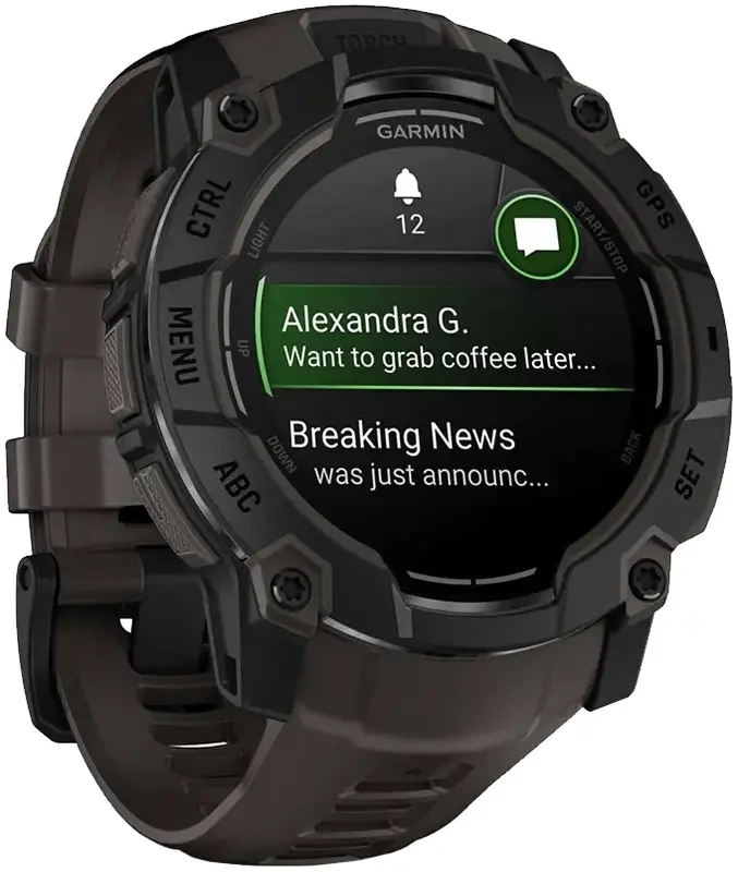 Смарт-годинник GARMIN Instinct 3 50мм Amoled Tactical Edition Black - фото - №4