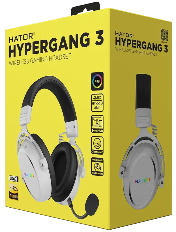 Гарнітура ігрова HATOR HYPERGANG 3 Hi-Res (ESH56) white - фото - №7