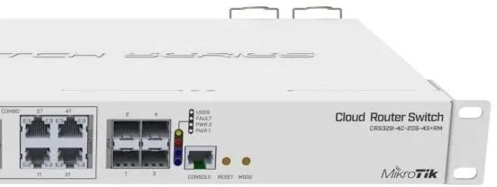 Комутатор MikroTik Cloud Router Switch (328-4C-20S-4S + RM) - фото - №1