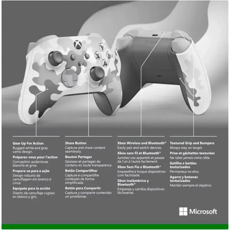 Геймпад Microsoft Official Xbox Series X/S Wireless Controller Artic Camo - фото - №9