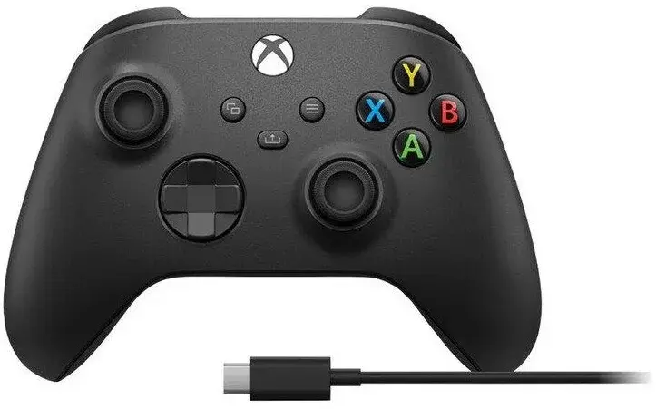Геймпад Microsoft Official Xbox Series X/S Wireless Controller Black (USB cable) - фото - №0