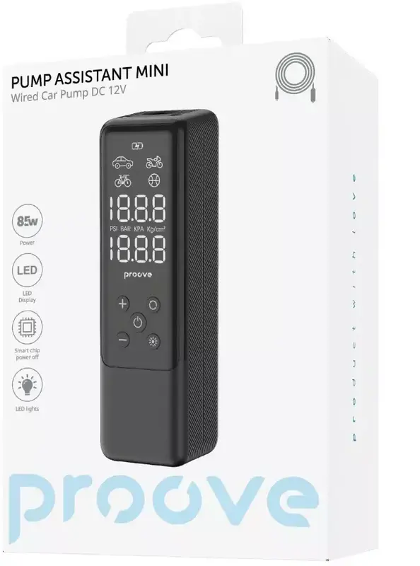 Автомобільний насос Proove Pump Assistant Mini 85W (black) - фото - №1