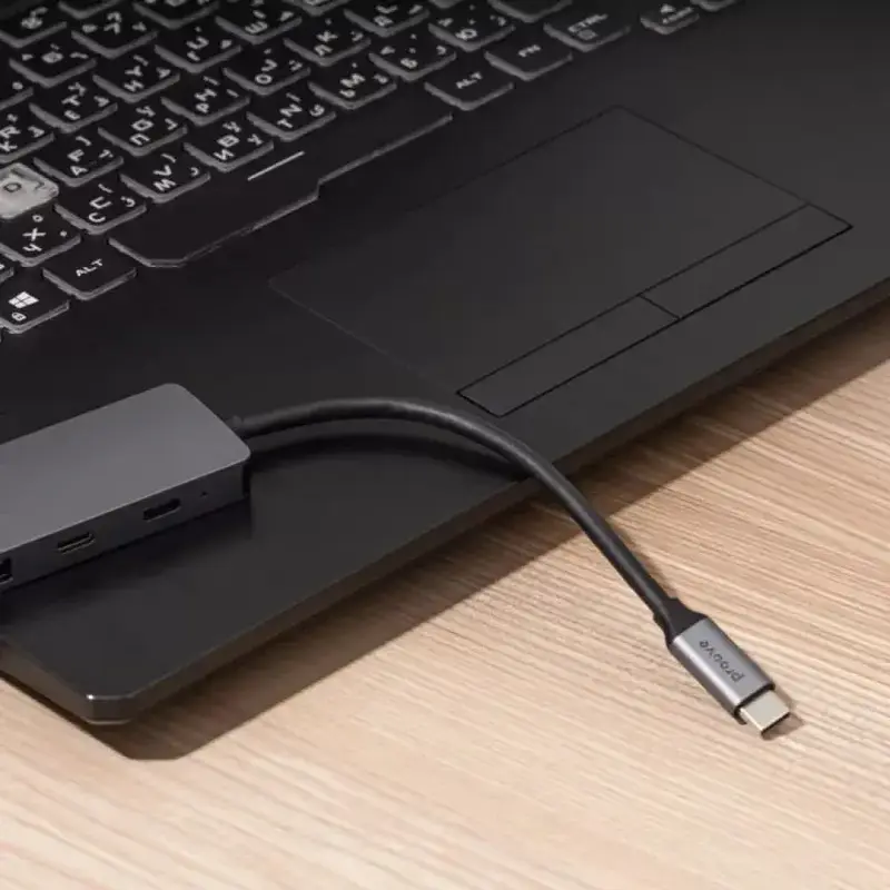 HUB USB-C Proove Iron Link 7 в 1 (сiрий) - фото - №4