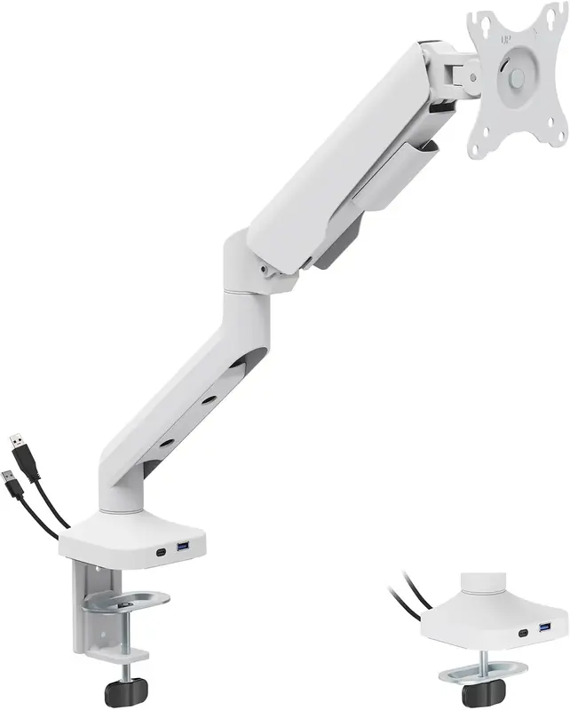 Настільне кріплення для монітора Officepro MA451W 17-40" White - фото - №1