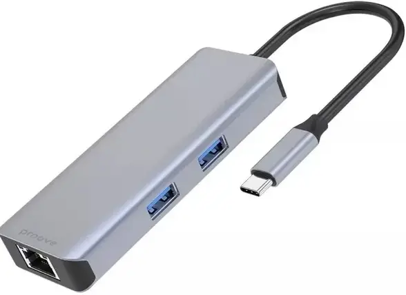 HUB USB-C Proove Iron Link 6 в 1 (сiрий) - фото - №0