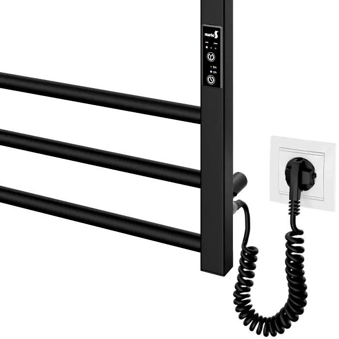Рушникосушка MARIO електрична Преміум Класік-I, чорний матовий (2.2.1608.03.BM) - фото - №3