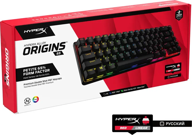 Ігрова клавіатура HyperX Alloy Origins RGB Black - фото - №8