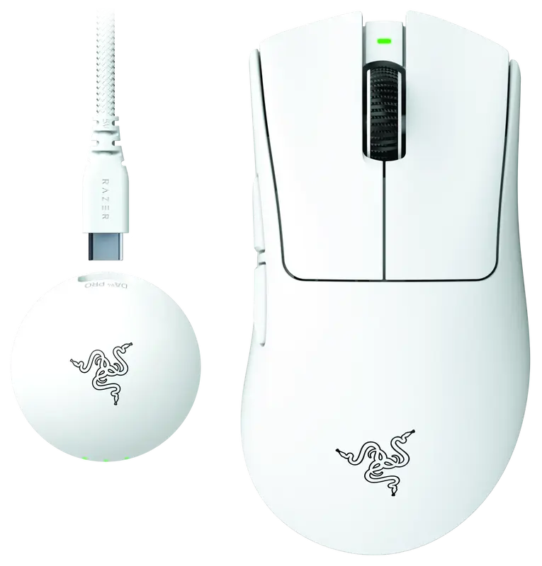Игровая мышь RAZER DeathAdder V4 PRO Wireless, white ᐈ