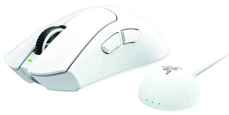 Ігрова миша RAZER DeathAdder V4 PRO Wireless, white - фото - №4