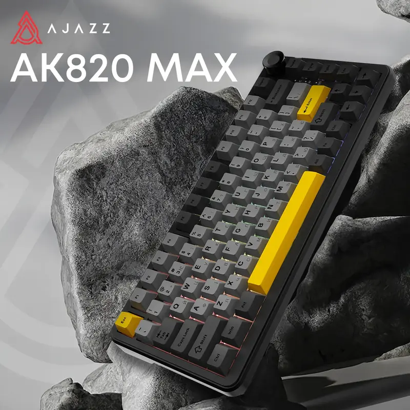 Клавиатура игровая Ajazz AK820 MAX PLUS-Daydream Switch Black-Gray