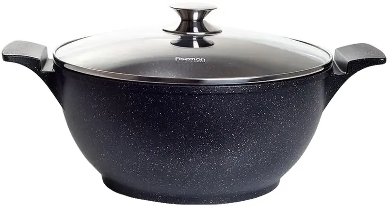 Каструля FISSMAN GRANDE 7,7 л зі скляною кришкою (14321) - фото - №0