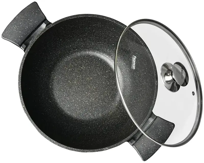 Каструля FISSMAN GRANDE 7,7 л зі скляною кришкою (14321) - фото - №1