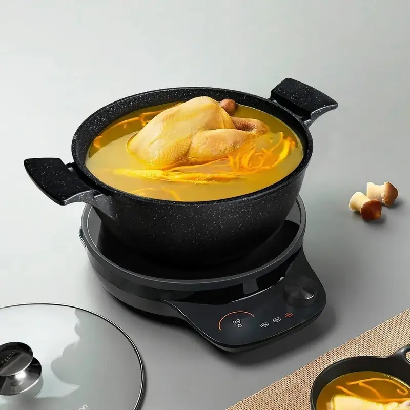 Каструля FISSMAN GRANDE 7,7 л зі скляною кришкою (14321) - фото - №5