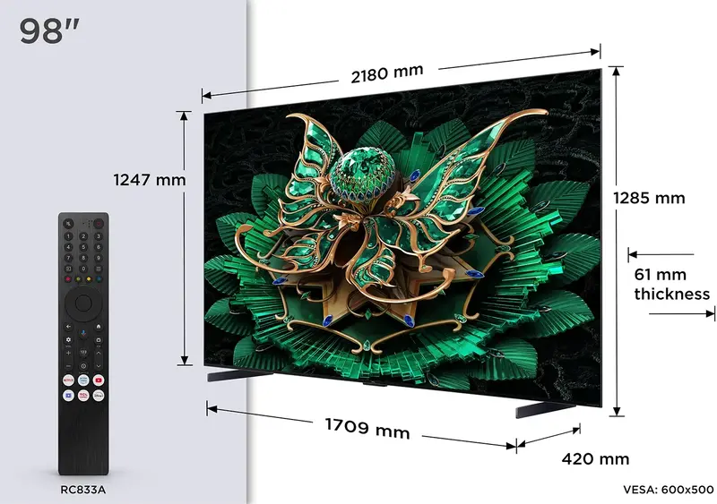 Телевізор TCL 98C7K - фото - №5