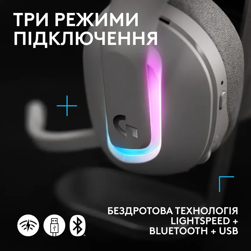 Ігрова гарнітура Logitech Wireless Gaming G522 White - фото - №4