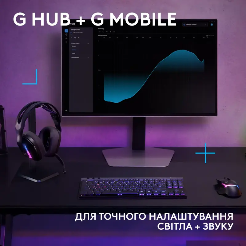 Ігрова гарнітура Logitech Wireless Gaming G522 Black - фото - №6