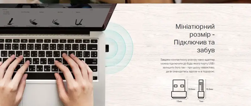 Wi-Fi-usb адаптер TP-Link Archer T2U Nano AC600 200+433Мбит/с - фото - №2