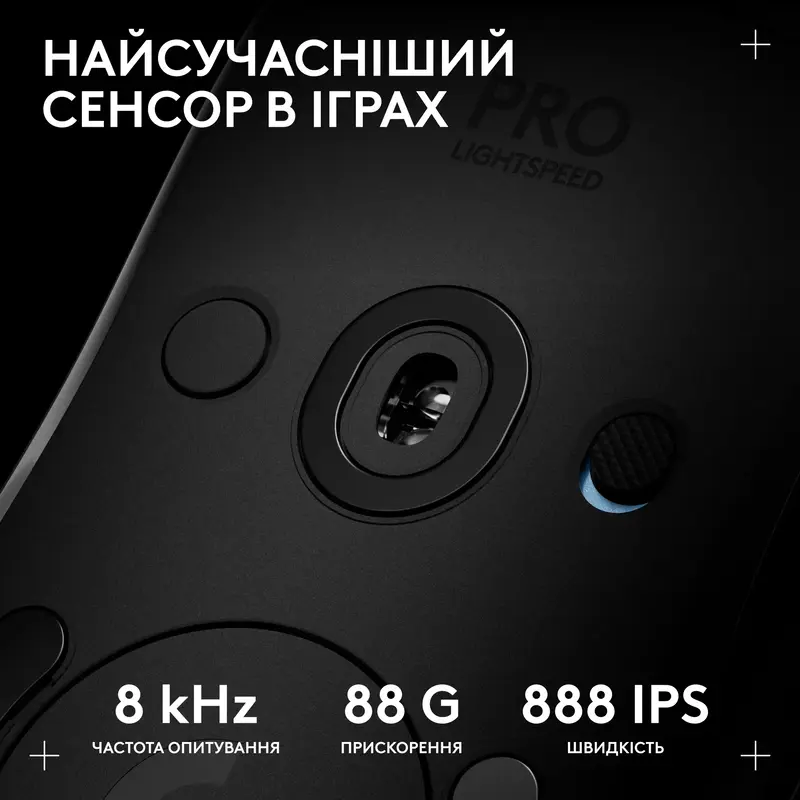 Бездротова ігрова миша Logitech PRO 2 Lightspeed - Black - фото - №3
