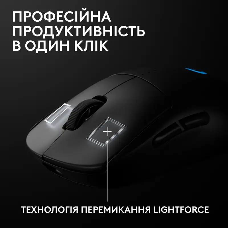 Бездротова ігрова миша Logitech PRO 2 Lightspeed - Black - фото - №6