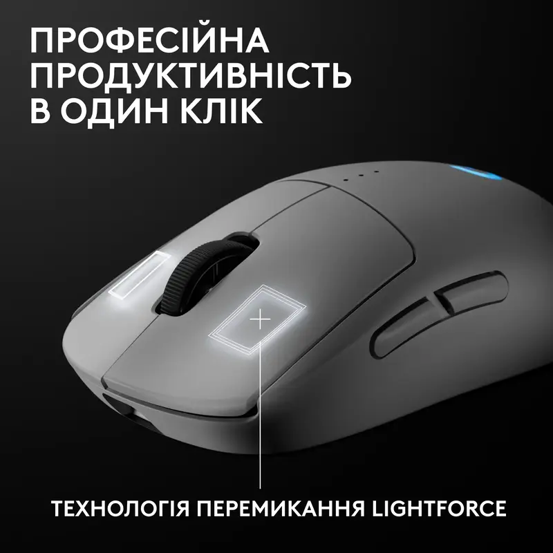 Бездротова ігрова миша Logitech PRO 2 Lightspeed - White EER - фото - №6