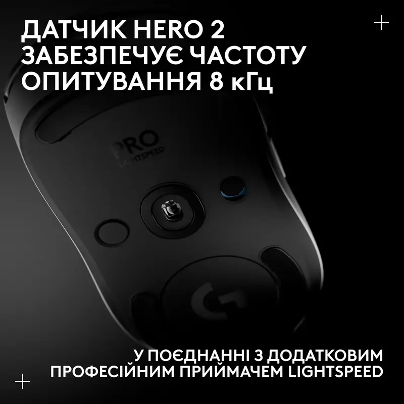 Бездротова ігрова миша Logitech PRO 2 Lightspeed - White EER - фото - №8