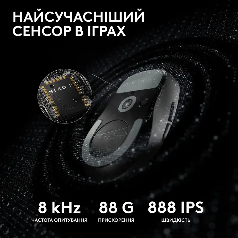 Бездротова ігрова миша Logitech G PRO X SUPERLIGHT 2 LIGHTSPEED - BLACK - фото - №3