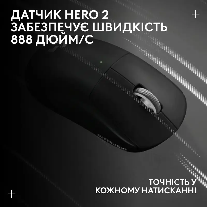 Бездротова ігрова миша Logitech G PRO X SUPERLIGHT 2 LIGHTSPEED - BLACK - фото - №11