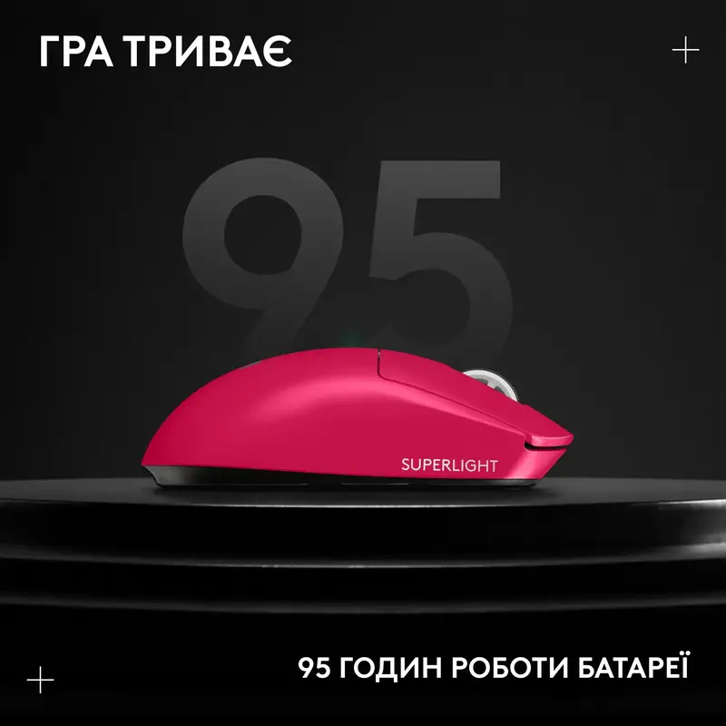Миша ігрова Logitech G PRO X SUPERLIGHT 2 LIGHTSPEED MAGENTA - фото - №12