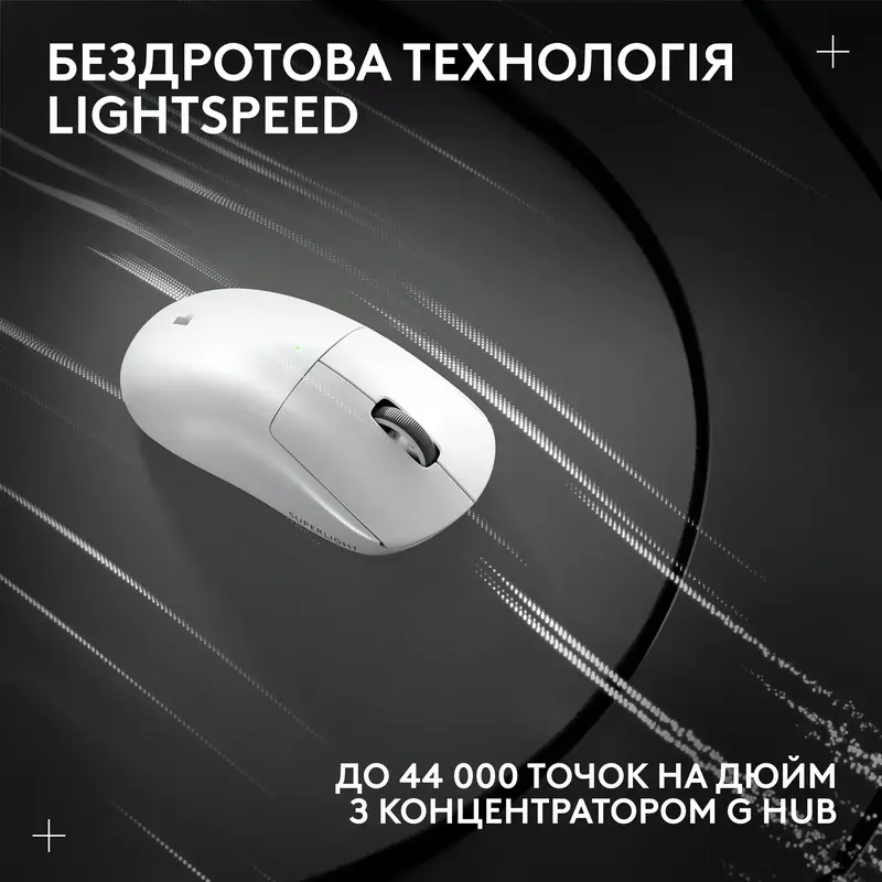 B3 Бездротова ігрова миша Logitech G PRO X SUPERLIGHT 2 LIGHTSPEED - WHITE - фото - №8