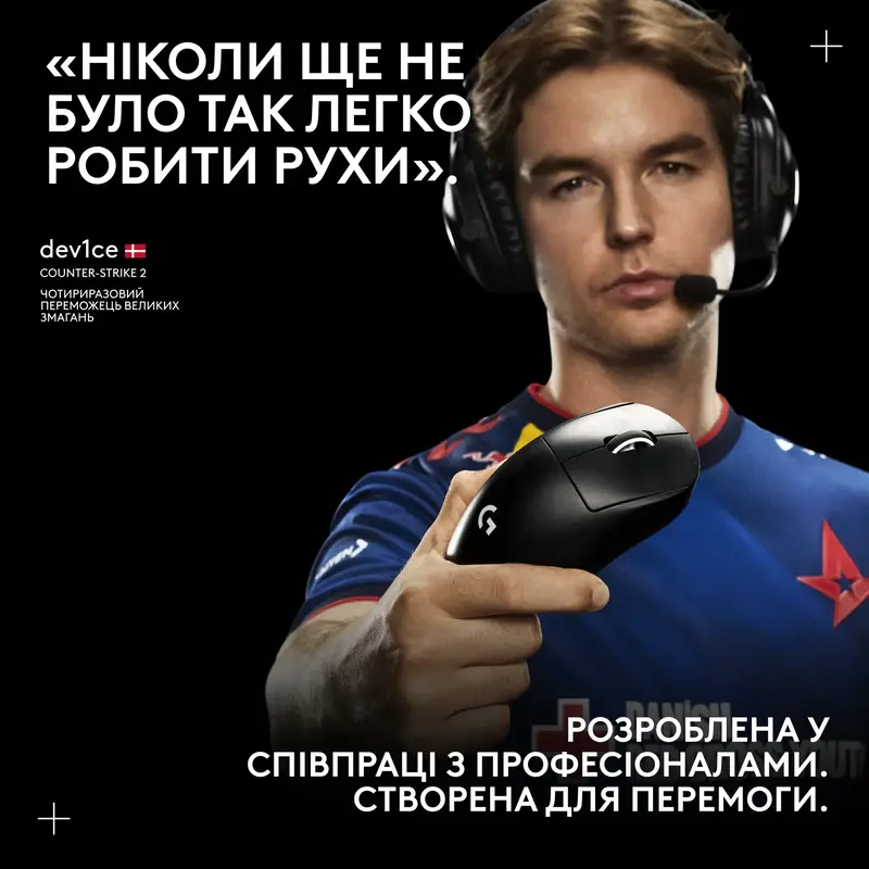 Миша ігрова Logitech G PRO X SUPERLIGHT 2 DEX Wireless BT - BLACK - фото - №7